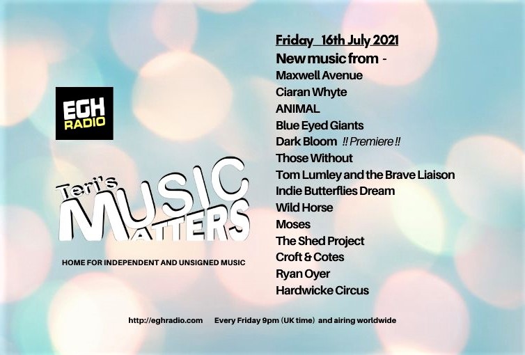 ☆Friday☆ 9pm UKtime
Tune in to <a href="/EGHRadio/">EGH Radio</a>
⇨eghradio.com/player_stream/
Teri's #MusicMatters feature fantastic fresh unique sound from
<a href="/maxwell_avenue/">Maxwell Avenue</a> <a href="/CWhyteMusic/">Ciaran Whyte</a> <a href="/thebandanimal/">A N I M A L</a> <a href="/blueeyedgiants_/">Blue Eyed Giants</a> #DarkBloom @ThoseWithout @TomLumleyMusic +more 
#NewMusicAlert
facebook.com/MusicMattersWi…