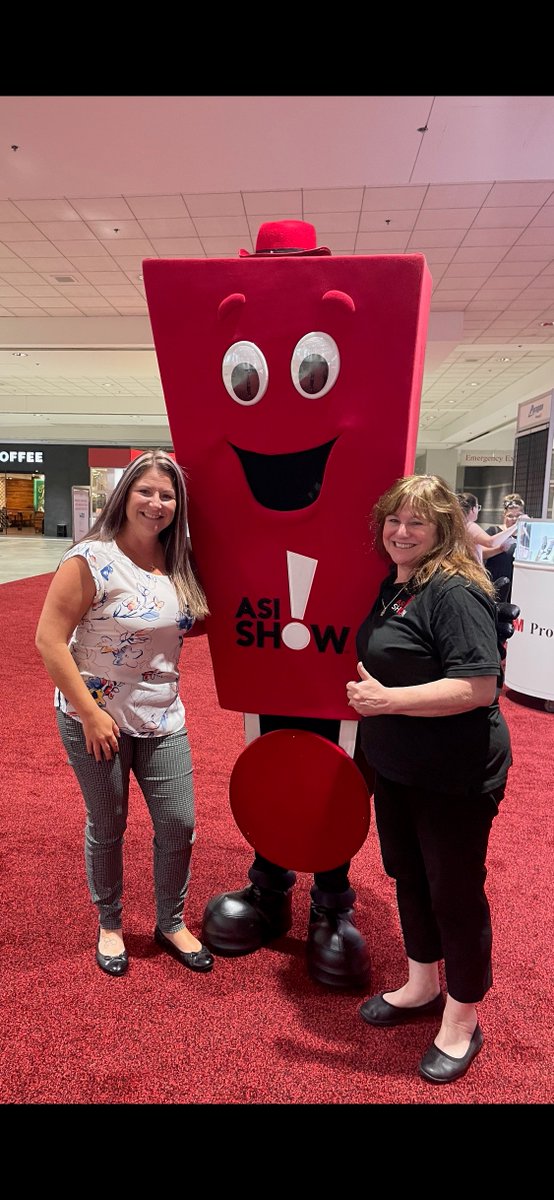 So happy to be on show site supporting our client, <a href="/TheASIShow/">The ASI Show</a>, at their July 13-15, 2021 edition at <a href="/McCormick_Place/">McCormick Place</a>! Pictured Kim Newell of #ConnectionsHousing and Zari Stahl from #ASIShow. #golivetogether #liveevents #tradeshows