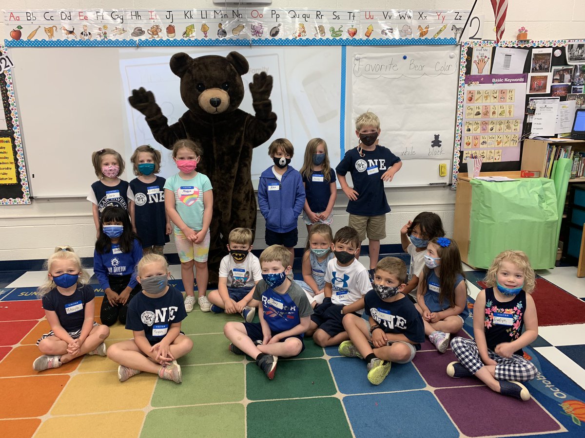 Meeting new friends at Kindergarten camp 2021! It feels so great to be back! Thank you Titus for your surprise visit! #beartavernpride