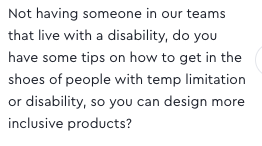 CrazyIdealist's tweet photo. "How can we show we're serious about diversity when our leadership is most likely going to stay all white?" was the most-submitted question to @BKpub #SelfToSystems training!
THEN, @DDame at #mtpcon tells companies "hire people with disabilities" and THIS question pops up https://t.co/KahwPnahNu