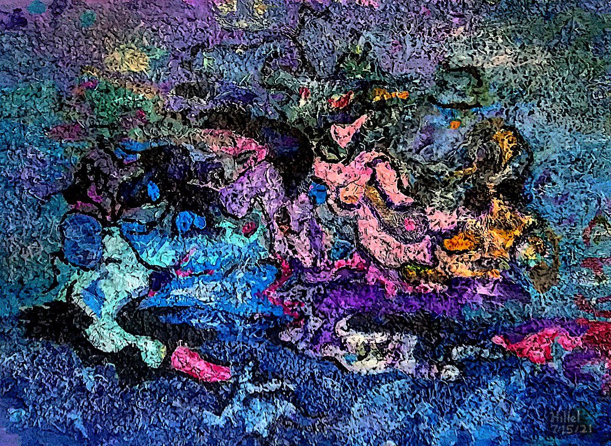 My beautiful #NFTCommunity Just my daily,
'Creature of the night'     92 cm by 121cm 
Dried leaves and Acrylic on Plywood
Please Please Please Retweet
#nftcollector #NFTartist #Nftfam