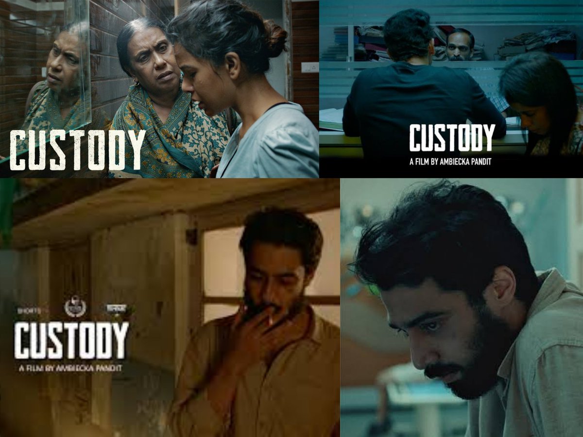 A whodunnit with a difference. 

National Award winning short film #Custody by #AmbieckaPandit, ft. @GeetikaVidya @adhikaritrimala @sanghmitrahit20 #TanajiDasgupta #KaranPandit #SwaroopaGhosh & #KashyapHarshaShangari, now streaming on the #ShortsTV segment on #AirtelXStream.