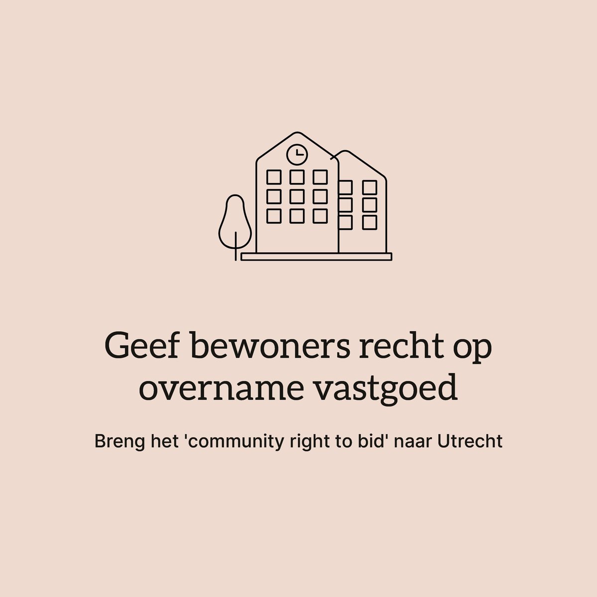 Wanneer de gemeente maatschappelijk vastgoed van de hand doet moeten Utrechters het recht krijgen om dit vastgoed over te nemen. Wij willen dat bewonersinitiatieven ten opzichte van commerciële investeerders een eerlijke kans krijgen🤝

utrecht.d66.nl/laat-bewoners-… #raad030