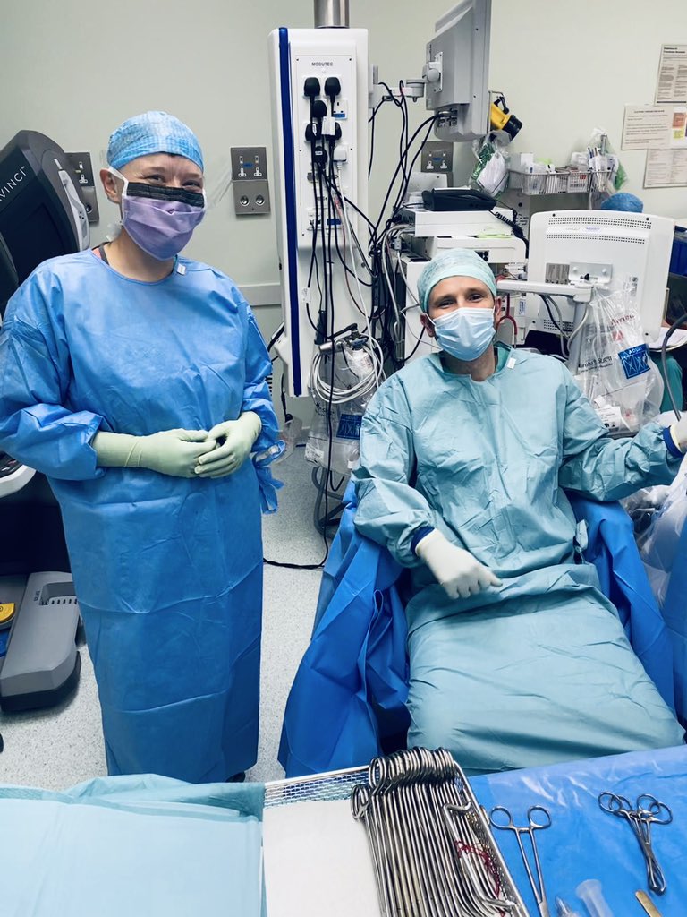 Great 2 weeks of robotic operating <a href="/JubileeHospital/">NHS Golden Jubilee</a> Fantastic team. Thanks all. Assisting <a href="/SegunKomolafe6/">Segun Komolafe</a> this afternoon. Great journey launching this new programme for <a href="/NHSLanarkshire/">NHS Lanarkshire</a> patients. <a href="/IntuitiveSurg/">Intuitive</a> and proctors including <a href="/ishaikh4/">Irshad Shaikh</a> superb. <a href="/susanmoug/">susan moug</a> and Ms Sharma next