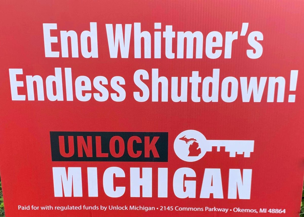 MeshawnMaddock's tweet photo. Michigan Senate just passed the Unlock Michigan Initiative! 
Now on to the Michigan House, they are in session next Wednesday! 
#UnlockMichigan 
We won’t ever forget the #EndlessShutdowns #WhitmerFailure @MIGOP @michiganleg  Thank you @MISenate ♥️ https://t.co/rRqRfk0hVz