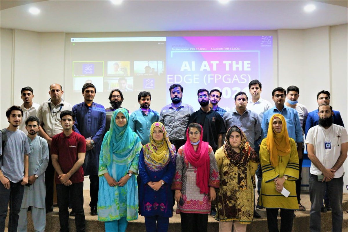 AI Lounge, in collaboration with NUST and University of Kaiserslautern, Germany, organized a 5-day onsite workshop from 28th June to 2nd July. 
Workshop main focus revolved around putting AI models to use on FPGA boards. 
#FPGAs #aiattheedge #AI #MachineLearning #coding