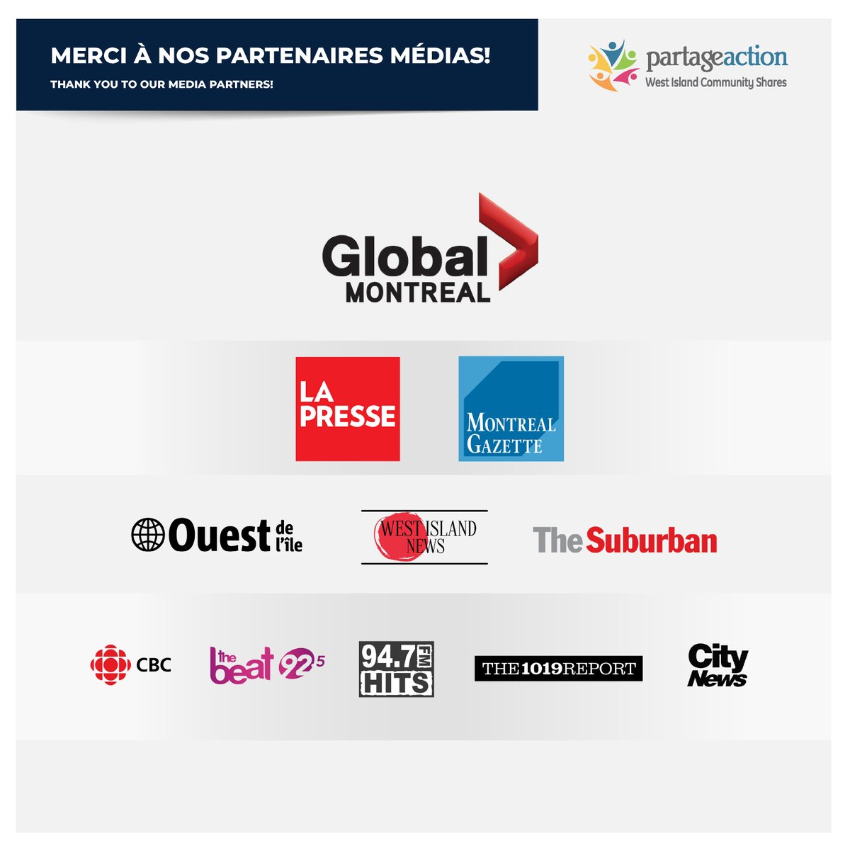We wanted to take a special moment to show our appreciation and say “thank you” publicly to our fantastic media partners who have been supporting us during these difficult times! A special thank you to all the amazing individuals who help us every day by telling you our stories!