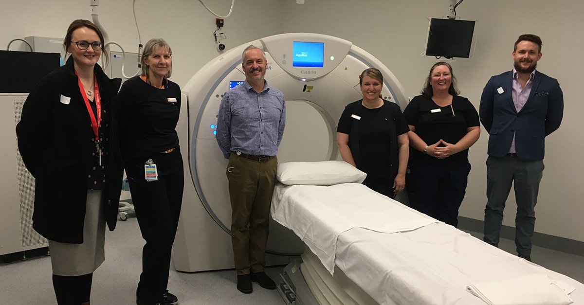 CanonMedicalANZ's tweet image. Congratulations to @I-MED Werribee Mercy Hospital on the new Aquilion Prime SP. 
Powered by AiCE, Canon's #DeepLearningReconstruction for #CT, the new system will provide enhanced #ImageQuality at #LowDoses for an efficient and accurate diagnosis. bit.ly/2VEolBW