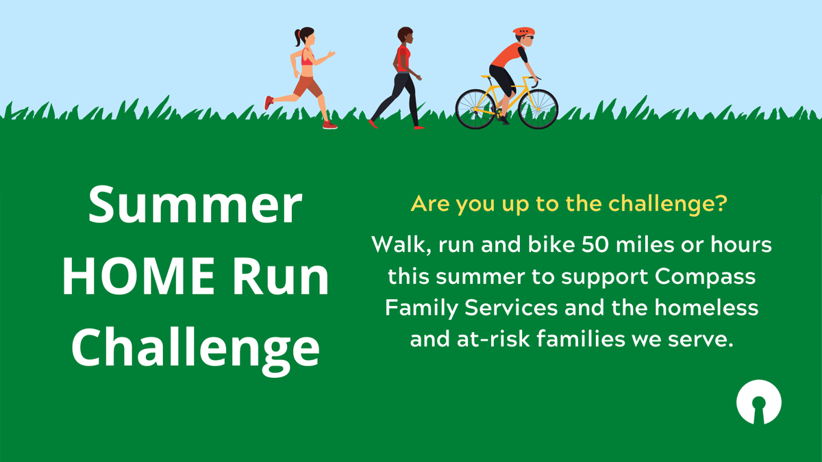 Are you up to the challenge? Walk, run and bike 50 miles or hours this summer to support Compass Family Services. Set your own goal and get out and stay active this summer while raising funds to support San Francisco's most vulnerable families. Learn more: compass-sf.org/run