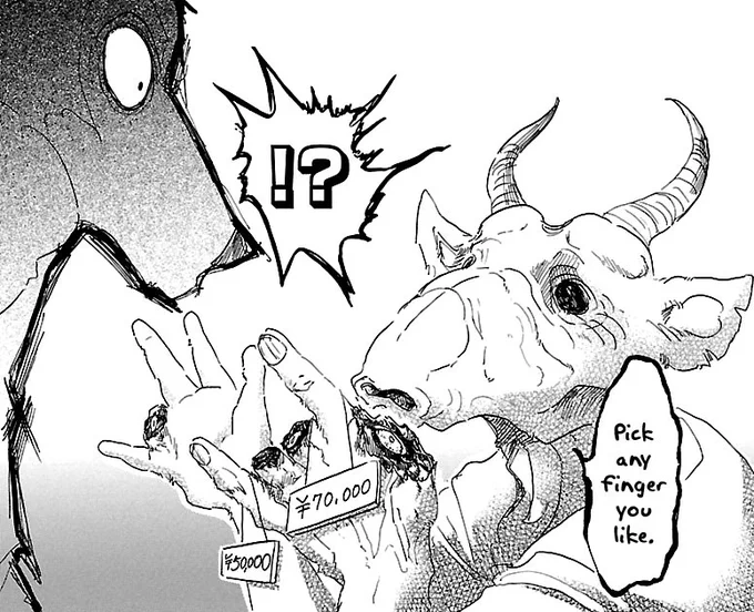 The only time I've seen a saiga antelope in any animated media so far was in Beastars actually. With that unfortunate eat my fingers guy. 