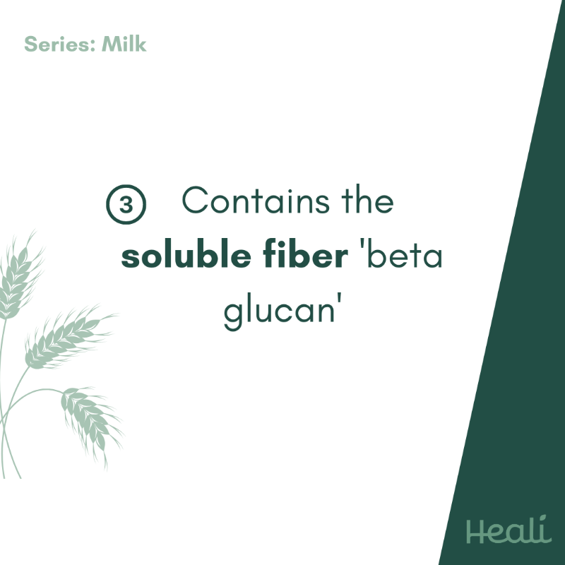 Oat milk is the milk derived from oats. This tasty beverage is made by blending water and oats, and then straining out the liquid. It has a creamy consistency, making it a viable animal-milk substitute to coffee and other beverages.