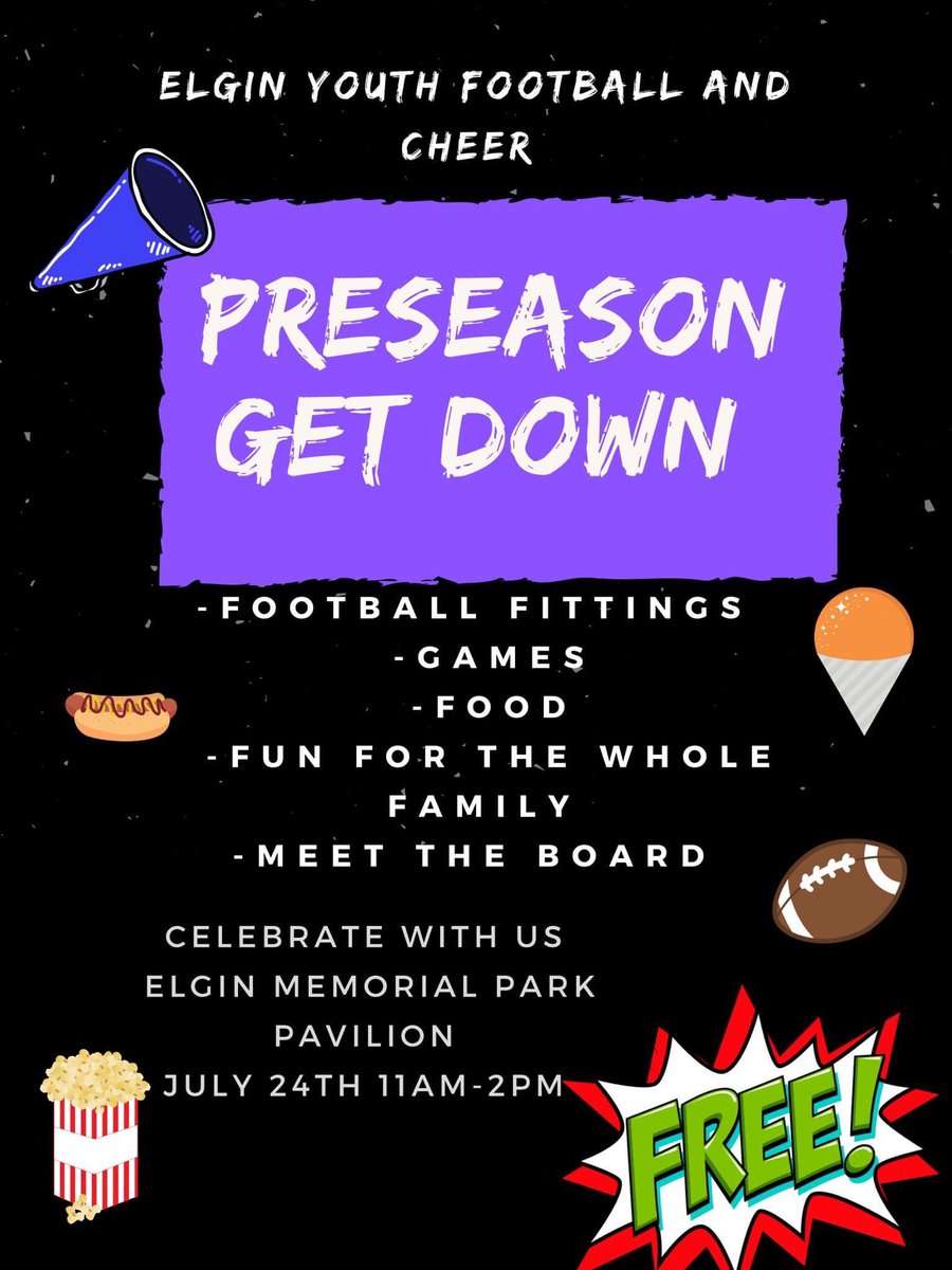 We about to have some fun. #EYFC #ElginYouthFootballandCheer #President #Youthsports #youthfootball #youthcheer #ctyfl