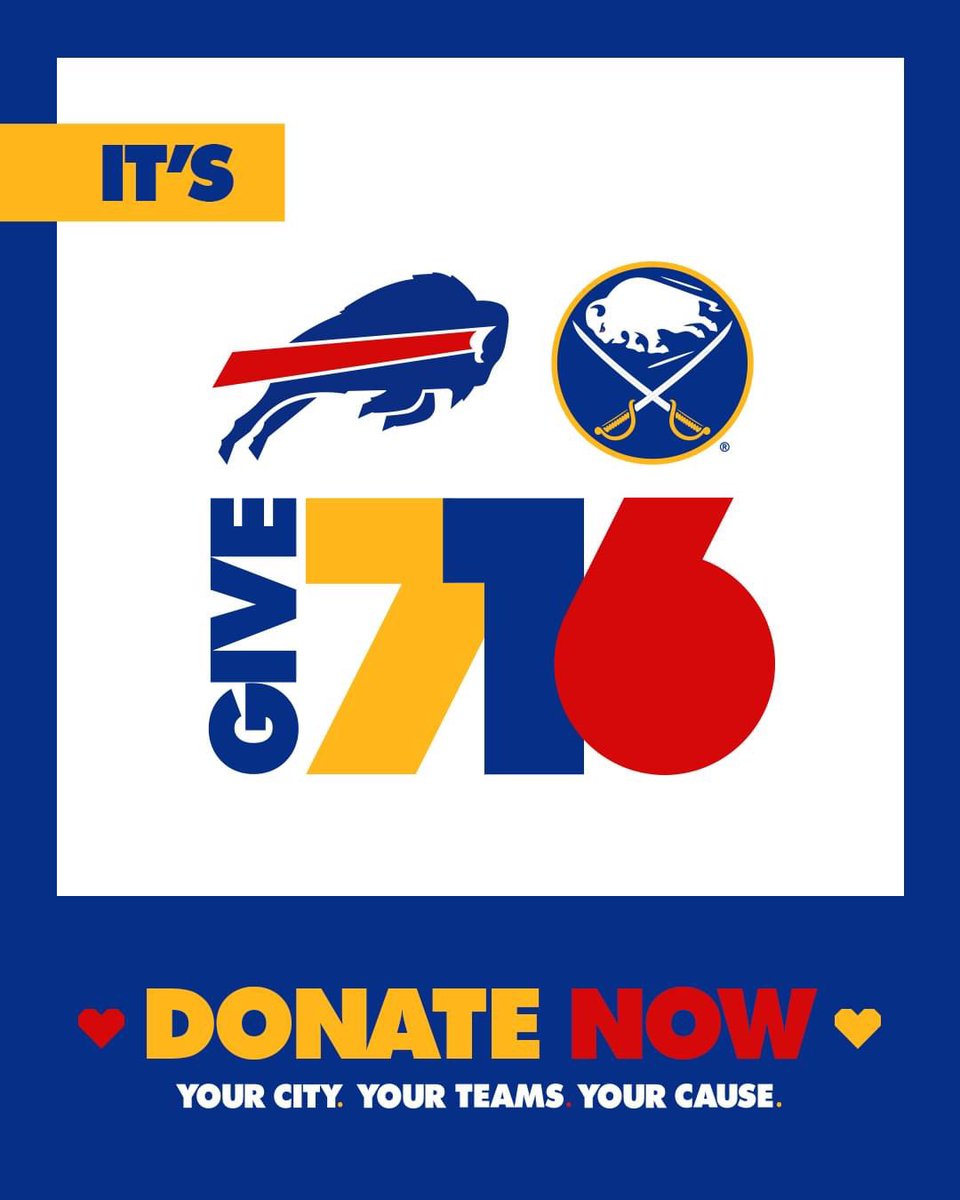 Did you know the first 2,000 #Give716 donations of $71.60 or more will earn ‘ya a free tshirt! Please consider making our page your swag  destination! 📖 ❤️ give716.org/GIVE716/2021/g…