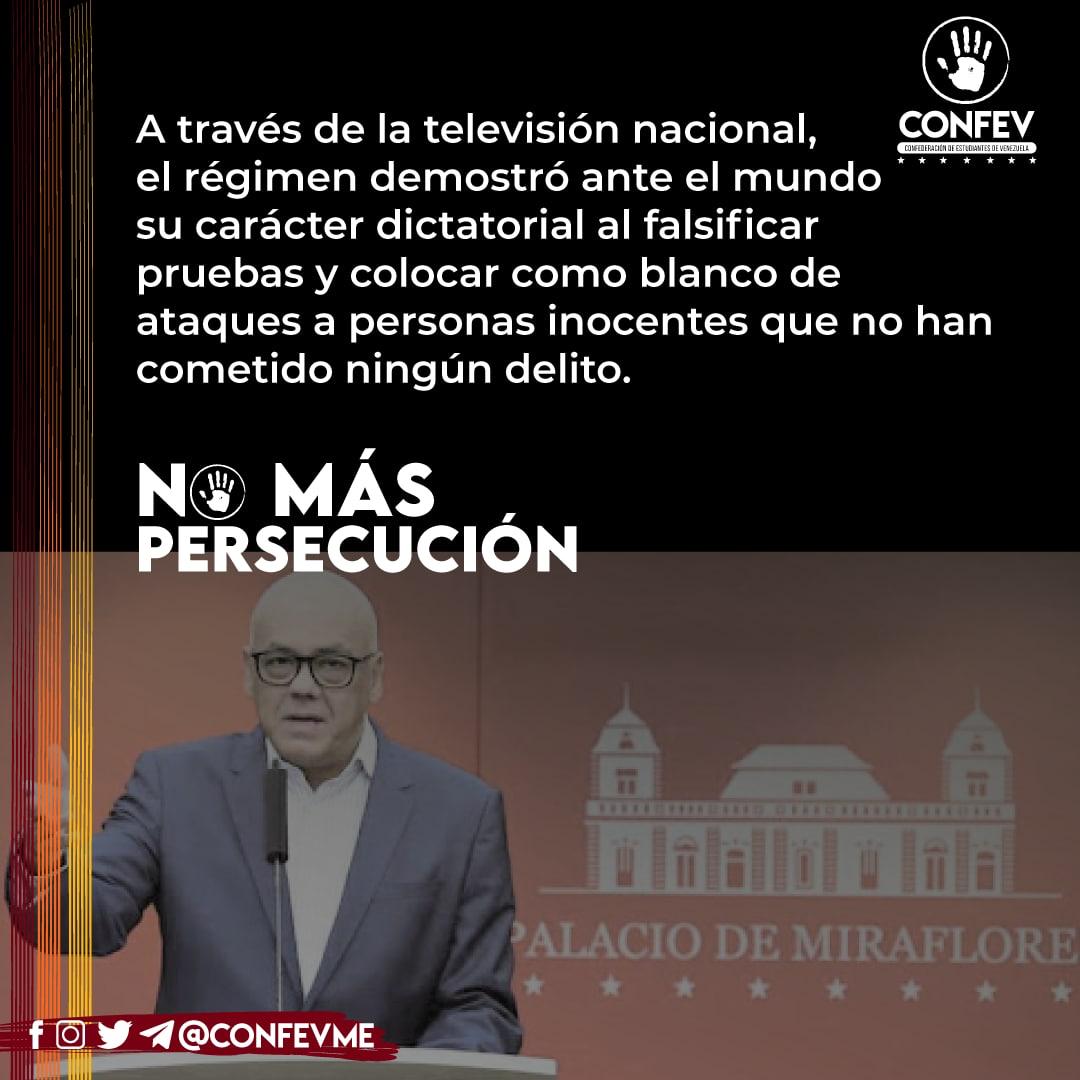 zairescalona's tweet photo. Al régimen no le basta con falsificar pruebas y perseguir a ciudadanos inocentes solo por sus ideas de querer un mejor país, ahora también persiguen y apresan a sus familiares sin ningún tipo de razón.

¡#NoMásPersecución por pensar distinto! https://t.co/I23eOcj1Bq