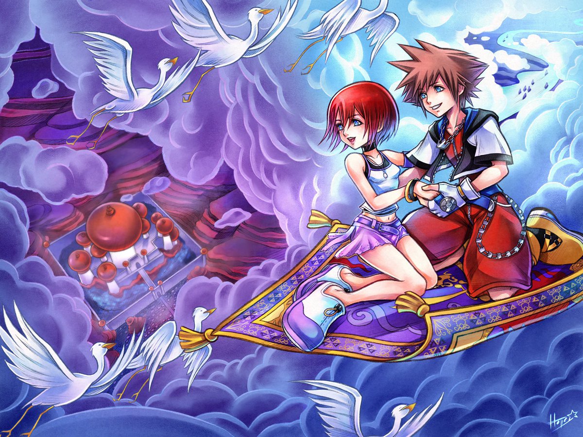 hollypolllyy's tweet image. ✨A whole new world✨ Sora and Kairi in Agrabah 

In celebration of #sokaiweek I already wanted to release this artwork :) 
I still need to work on the second Agrabah picture though, that will be Patreon/Artbook exclusive patreon.com/holleysart 
#sora #kairi #kingdomhearts