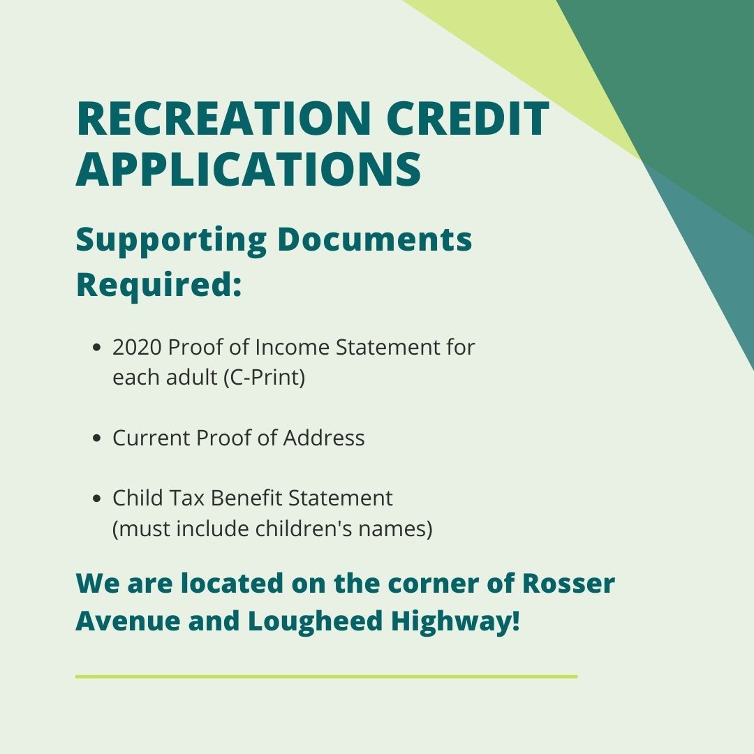 BbyServices's tweet image. We are officially launching drop-in hours for our Recreation Credit Program! 

Starting July 20th, we are opening every Tuesday and Thursday for a limited time to accept and answer questions regarding Recreation Credit Applications!

#bbyservices #burnaby