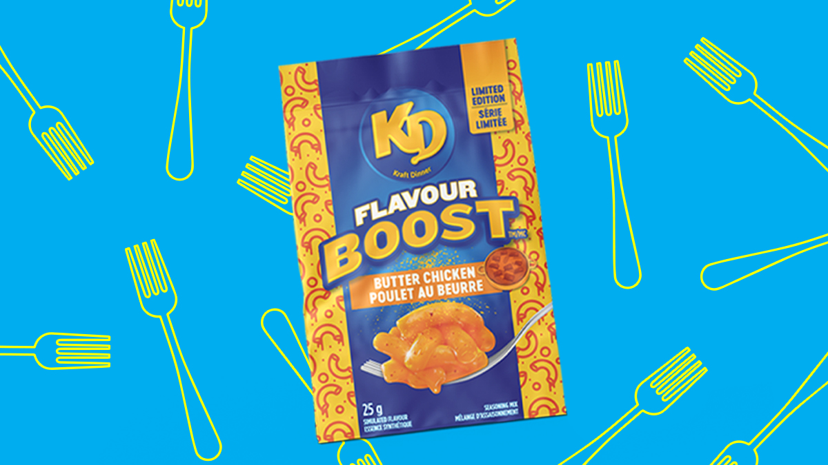 kraftdinner's tweet photo. Butter in KD: ๐
Butter Chicken KD: ๐๐๐
#KDFlavourBoost https://t.co/NBbVgqYGDB