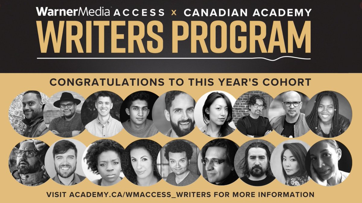 🎉Congratulations to the incredibly talented lineup of diverse Canadian creators chosen for the 2021 @WM_Access x <a href="/TheCdnAcademy/">The Canadian Academy</a> Writers Program! 🙌🏽You can meet all 18 members of the inaugural cohort here: academy.ca/WMAccess_Write… ✨
