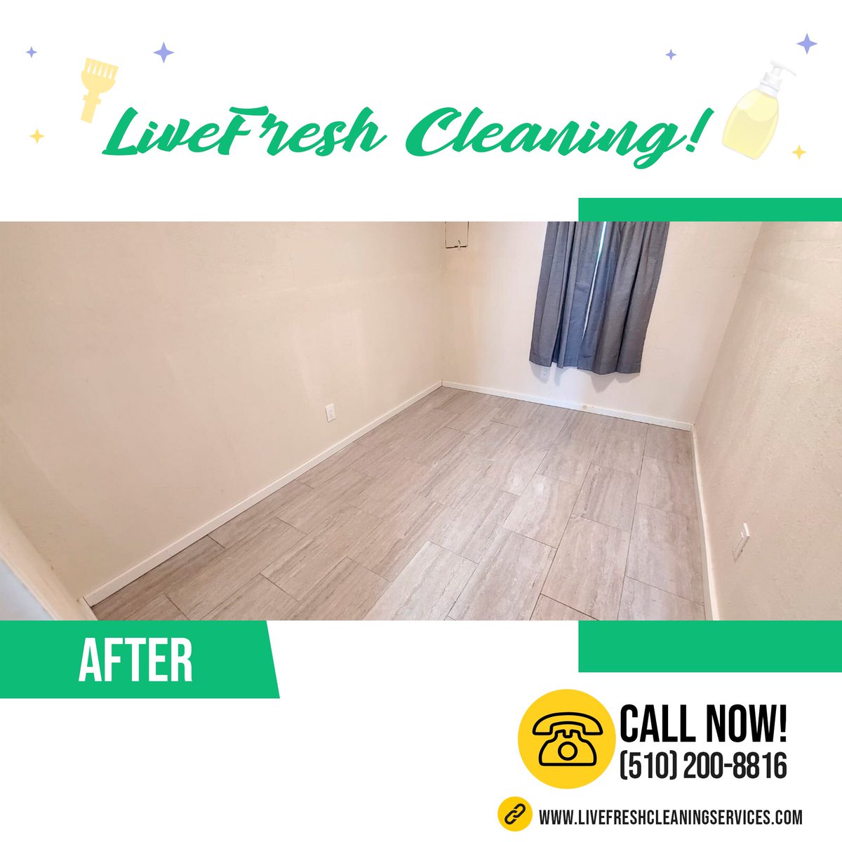 LiveFreshClean's tweet image. We’ll make sure your house looks cleaner than ever.

Contact us for a free estimate. 

Call 510-200-8816 to get in contact with our team. 

#LiveFresh
#Cleaning #CleaningService #Piedmont #Stockton #CA #California #SanFran #CleaningServices #usa #LiveFreshCS
