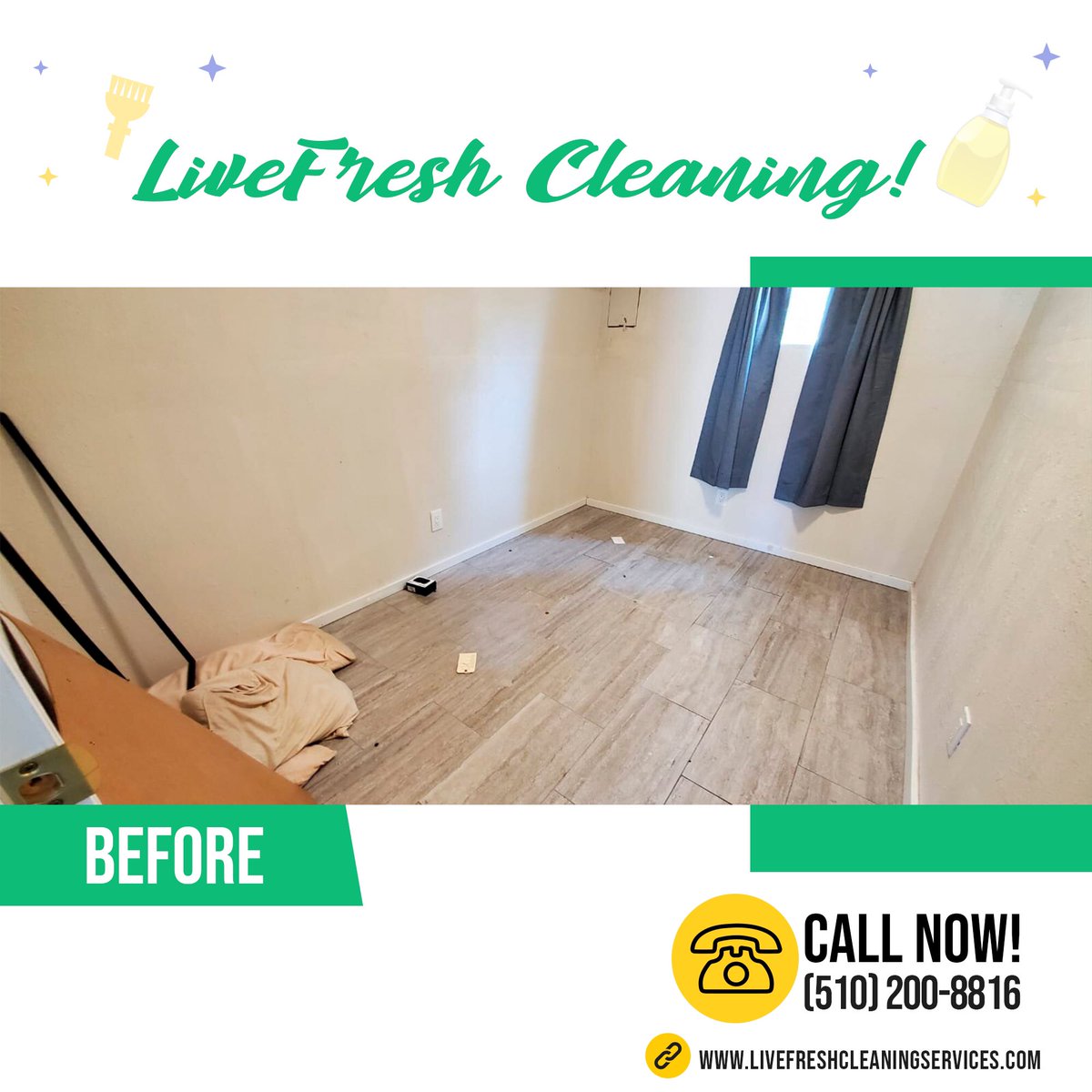 LiveFreshClean's tweet image. We’ll make sure your house looks cleaner than ever.

Contact us for a free estimate. 

Call 510-200-8816 to get in contact with our team. 

#LiveFresh
#Cleaning #CleaningService #Piedmont #Stockton #CA #California #SanFran #CleaningServices #usa #LiveFreshCS