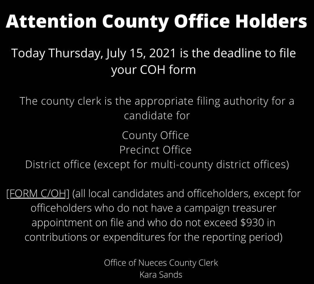 Nueces County Clerk on Twitter "Address 901 Leopard St. Suite 201