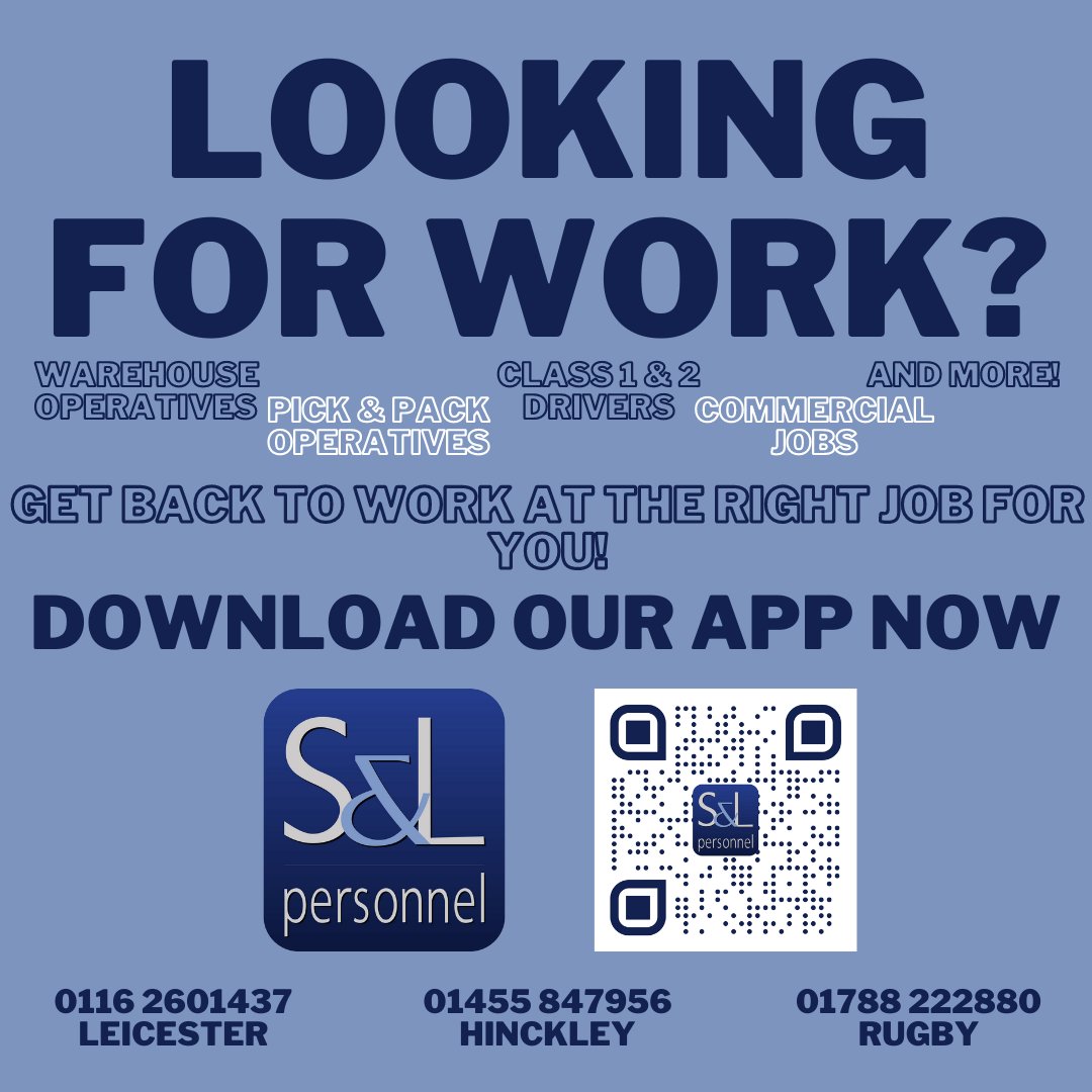 TheRecStn's tweet image. LOOKING FOR WORK❓👀
Warehouse Operatives, Pick &amp;amp; Pack Operatives, Class 1 &amp;amp; 2 Drivers, Commercial Jobs AND MORE!
Get back to work at the RIGHT JOB for YOU!
DOWNLOAD OUR APP NOW📲 
#SLPrecruitment #LookingForWork #ImmediateStartJob #TempWork #PermanentWork #RecruitmentAgency