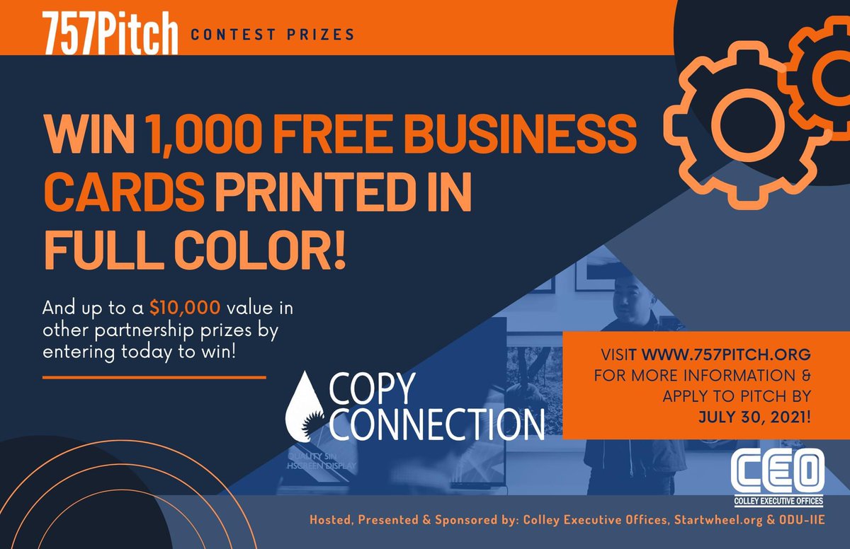 757Pitch's tweet photo. It's a digital world - but when you need a business card, you need one and you want the very best. Copy Connection LLC is offering our Winner 1,000 free business cards. 

➡️: https://t.co/BbBTS3a8tm

➡️: https://t.co/ukk4ulyKot https://t.co/SbNGTFYmUf