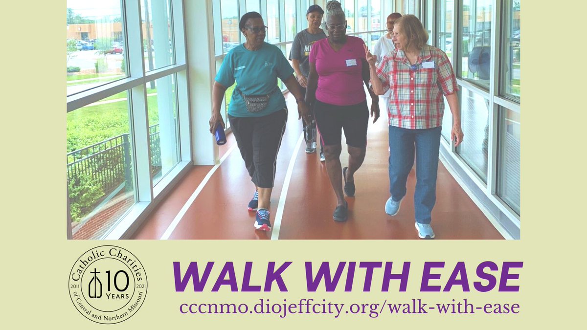 cccnmo's tweet photo. #walkwithease has begun!
Catholic Charities is proud to partner with Aging Best, @LUBlueTigers - LU Cooperative Extension and #ColumbiaARC to bring this @ArthritisFdn program that provides arthritis relief and helps participants get healthy!
#midmo #diojeffcity #ColumbiaMO https://t.co/bF5mdZ5EHY