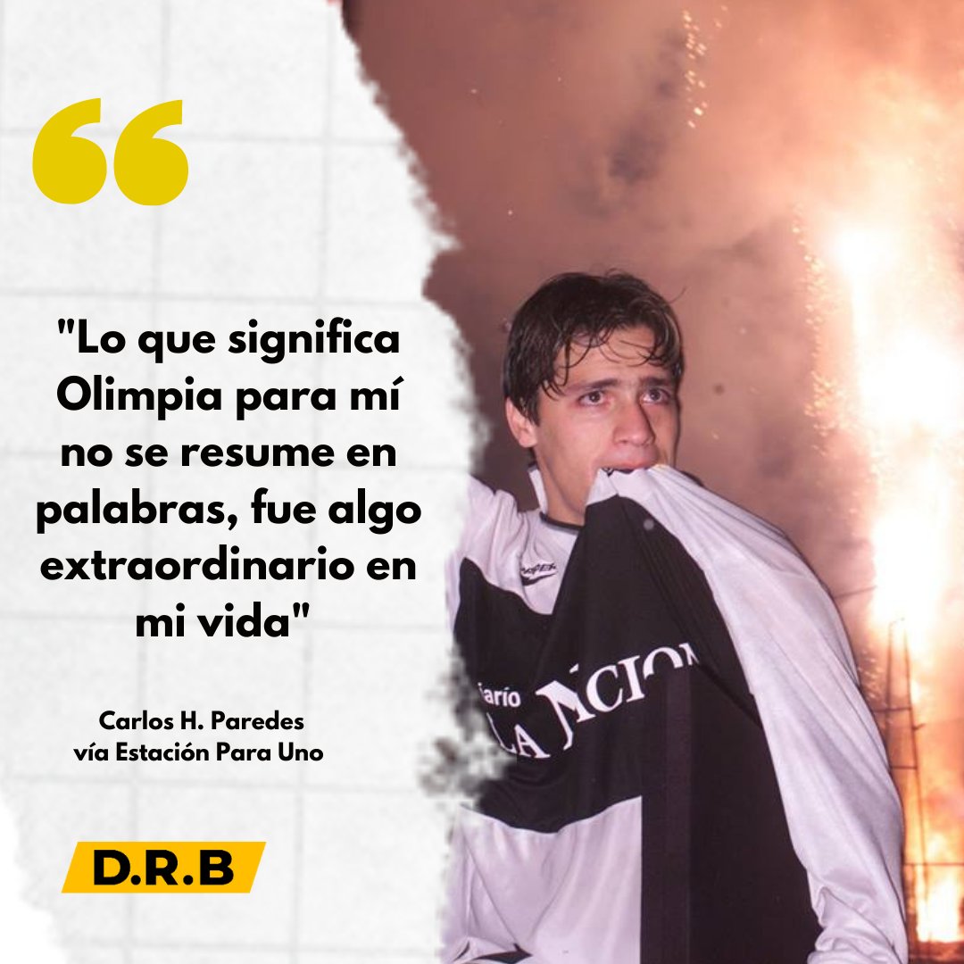 Además, Paredes, se refirió a lo que #Olimpia representa para él. Emocionante. 🙌

#DRB 🇵🇾