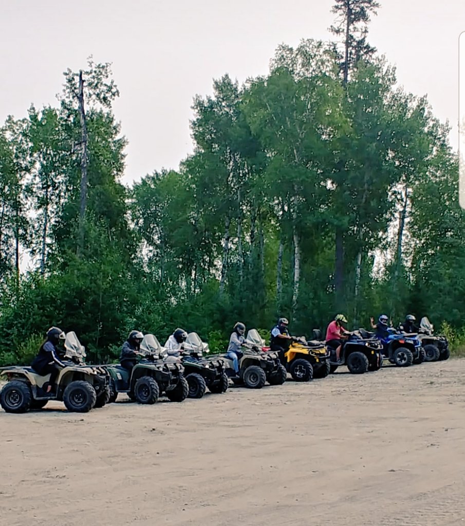 LacSeulPS's tweet photo. S/Cst Steve GRAY from the LSPS did an ATV safety presentation today for the Youth at Camp Minobimaatiziwin in Whitefish Bay. This was organized by the Choose Life Program. #CommunityPolicing #LSFN #ATV #WeCare https://t.co/H5DI1Q7lFA