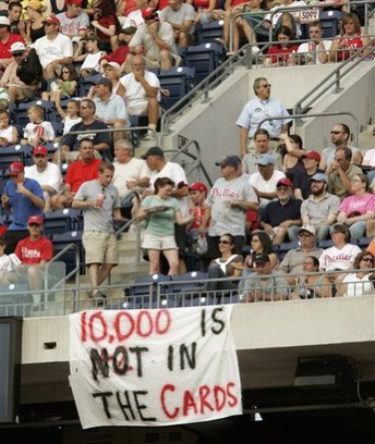 PhillyFanLife's tweet photo. 14 years ago today the Phillies became the first franchise in any major American sport to reach 10,000 all-time losses.

10,000. First ever. 

And people wonder why we’re angry. https://t.co/ag1py4Eik4