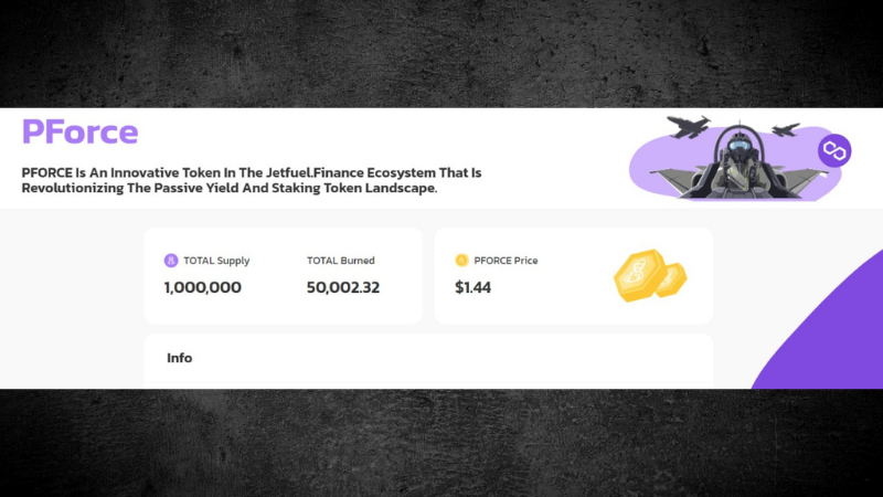 Jetfuelfinance's tweet photo. 🔥 Miro just burned 50,000 $PFORCE!!
🤔 What does this mean?
💥 $PFORCE is now totally deflationary!
💥 In burning, he created a black hole. The burn will keep growing. FOREVER.
🔥👀🔥https://t.co/VRq5dUvktX
#Polygon #PFORCE #TOKENBURN https://t.co/KMaYCo7DcL