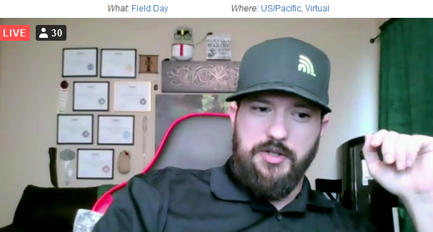 NetAlly's tweet photo. We @NetAlly not only have killer handhelds, but we also have cool swag. As modeled by @AceHighWiFi. #MFD6 #stuffweallget #Netty https://t.co/SwyVkHXfsX