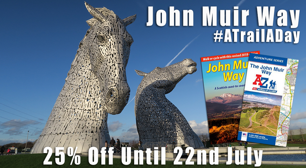 Congratulations to Deirdre O'Sullivan Rafter [Facebook] on winning today's prize of a Rucksack Reader for the John Muir Way!

For everyone else, there is 25% off our John Muir Way items for the next week!

trailheadcentral.com/Scotland/John_…