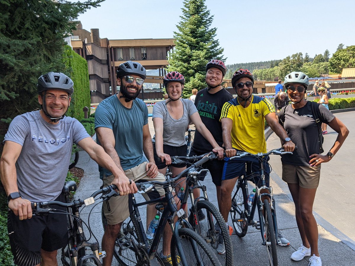 Bike gang at the <a href="/HealthleadersX/">HealthLeaders Exchange</a> - feels good to be out an about!
