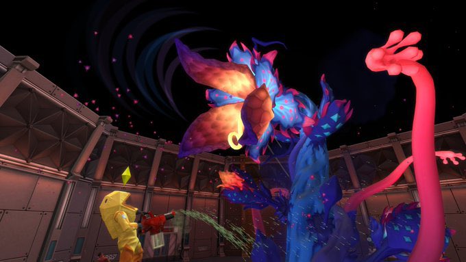 ashtasticgames's tweet photo. We did it! 💪🏻 The Mother plant has been defeated! We got our speed run done on stream in two hours! Thank you Annabel, you brave hero! And to all who came to watch her battle! 💛 https://t.co/E7PQ1lXK8A