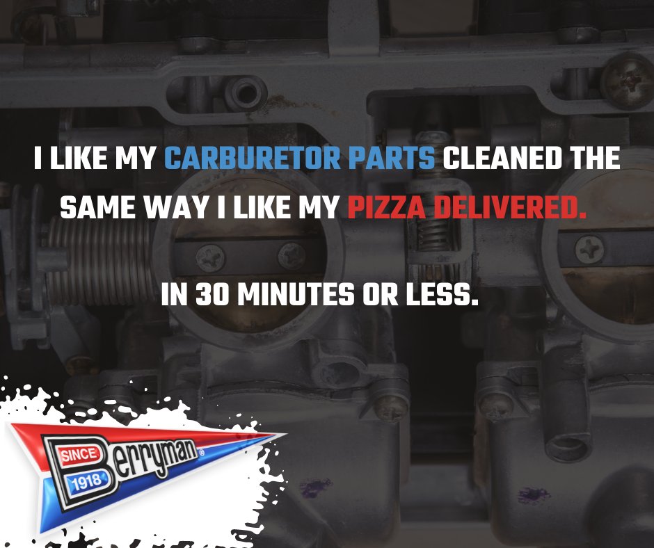 BerrymanInc's tweet image. Did you know Berryman® Non-Chlorinated Chem-Dip® Professional Parts Cleaner quickly dissolves carbon, gum, varnish, fuel residue, and other deposits from carburetors in 15-30 minutes —  without heat, agitation, or aeration! 

#Part1905 #CarbCleaner #PartsCleaner