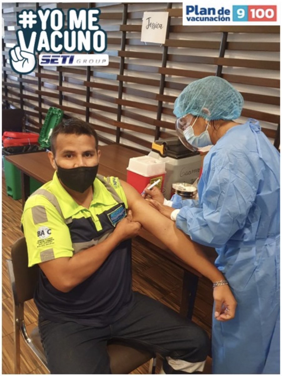 SETI_GROUP's tweet photo. Segundo día de jornada de vacunación culminada con éxito en el Puerto Marítimo de Guayaquil. Orgullosos de nuestro equipo humano y palpar de primera mano su responsabilidad con el trabajo, sus familias y la sociedad. #JuntosLoLogramos #PlanVacunacion9100 https://t.co/tqmlQP704l