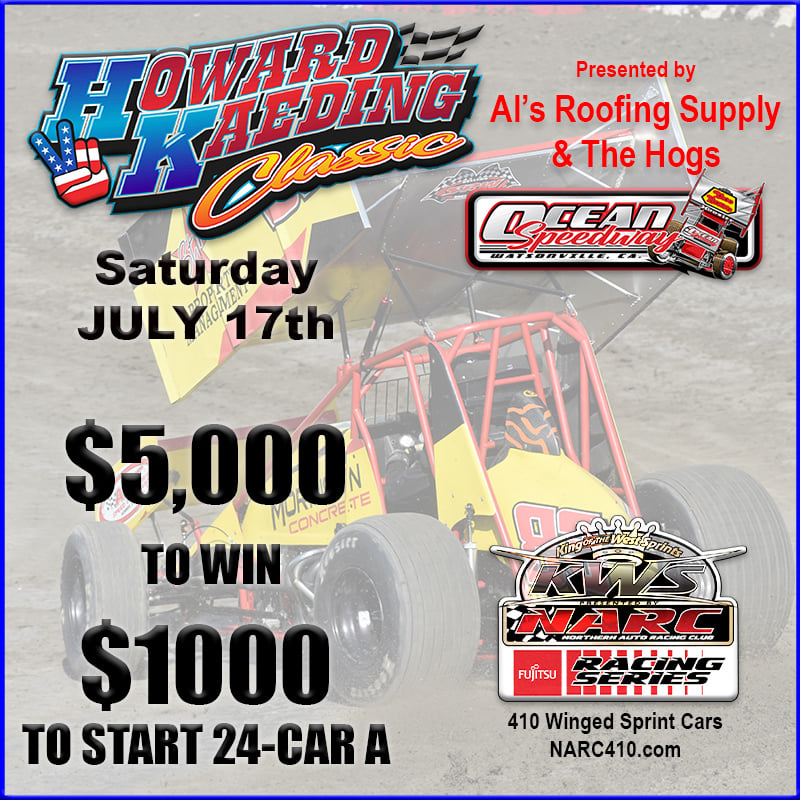 Steven Blakesley (@stevenblakesley) on Twitter photo Image courtesy <a href="/NARC410/">NARC410</a> - Saturday's Howard Kaeding Classic should be a banger! Friday's show also carries sponsorship and additional purse money. Tickets on sale for both nights <a href="/Ocean_Speedway/">Ocean Speedway</a> Great work by <a href="/bud_kaeding/">bud kaeding</a> to spearhead this! Image courtesy <a href="/NARC410/">NARC410</a> - Saturday's Howard Kaeding Classic should be a banger! Friday's show also carries sponsorship and additional purse money. Tickets on sale for both nights <a href="/Ocean_Speedway/">Ocean Speedway</a> Great work by <a href="/bud_kaeding/">bud kaeding</a> to spearhead this!
