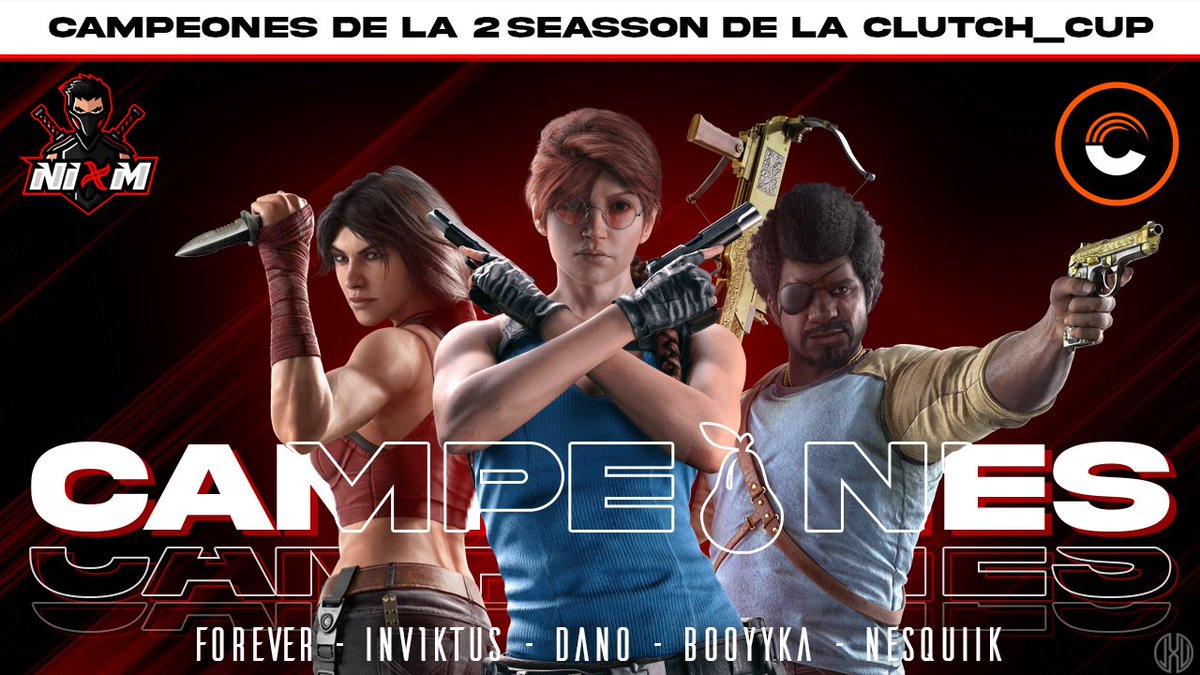 [CAMPEONES]

¡Enhorabuena a nuestros campeones que han conseguido hacerse con el título de la <a href="/clutch_cup/">Clutch Cup</a> !❤️

Muchas gracias a los chicos que se dejan la piel en cada partido para hacer un NIOM mejor.

A por más y a seguir mejorando.

#BENIØM 🉐