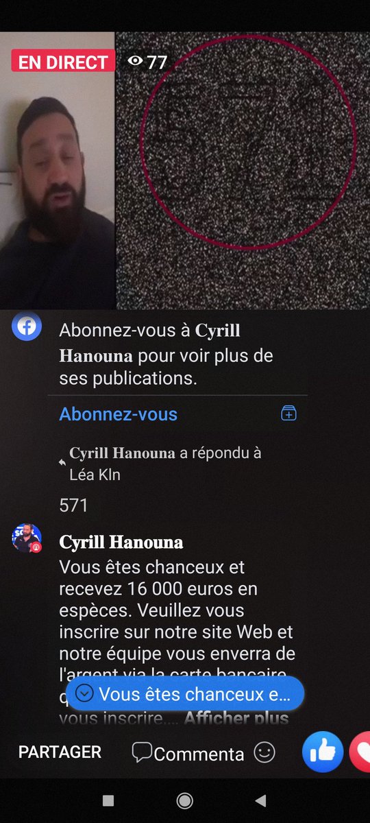 emeline1445's tweet photo. @Cyrilhanouna Vu sur Facebook https://t.co/aacZcZRWtp