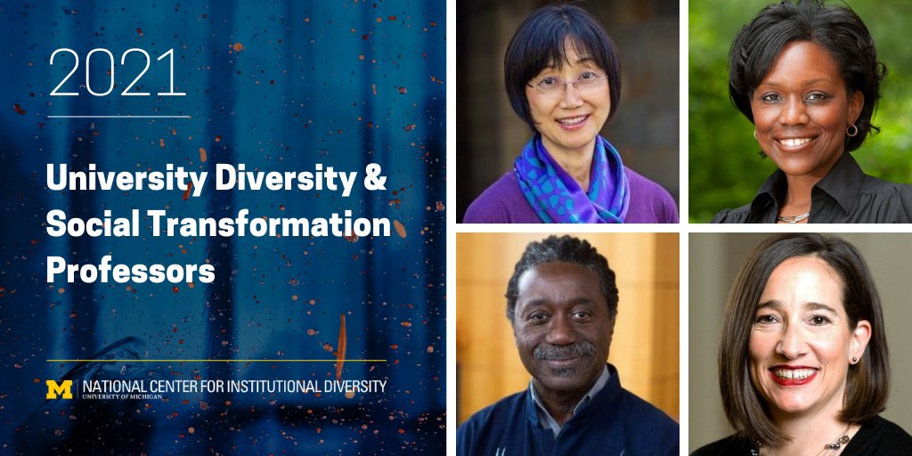 National Center for Institutional Diversity (@umichncid) on Twitter photo Congratulations to the 4 <a href="/UMich/">University of Michigan</a> professors who were just named University Diversity & Social Transformation Professors!
Drs. Lilia M. Cortina, Trachette L. Jackson, Hitomi Tonomura, and Herbert G. Winful
#URecord: myumi.ch/qgMvv Congratulations to the 4 <a href="/UMich/">University of Michigan</a> professors who were just named University Diversity & Social Transformation Professors!
Drs. Lilia M. Cortina, Trachette L. Jackson, Hitomi Tonomura, and Herbert G. Winful
#URecord: myumi.ch/qgMvv
