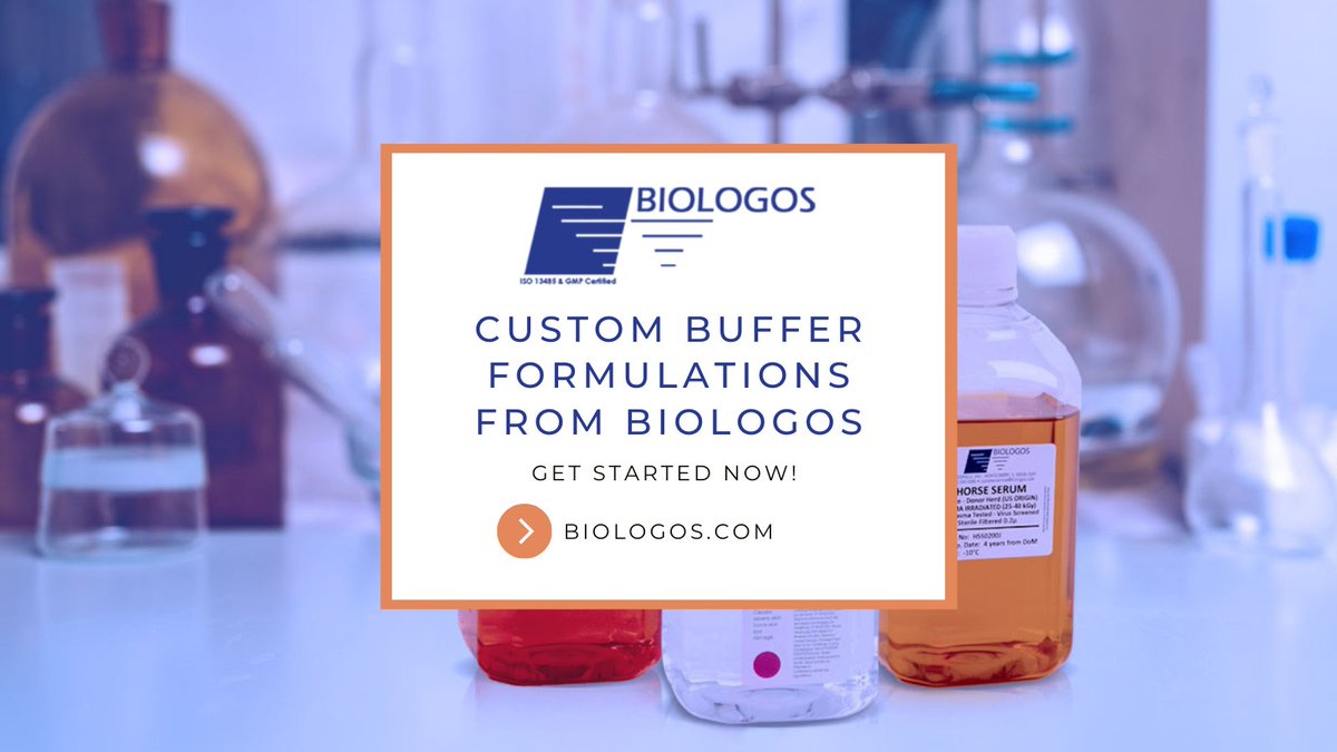 BiologosUS's tweet image. Maintain the pH of your controlled cell culture media application with customized buffers from BIOLOGOS! Custom Buffer Formulations are available in 1X, 10X, and 20X concentrations. 
biologos.com/contact-us/

#biologos #newpost #custombuffer #customsolutions #BIOLOGOS #serum