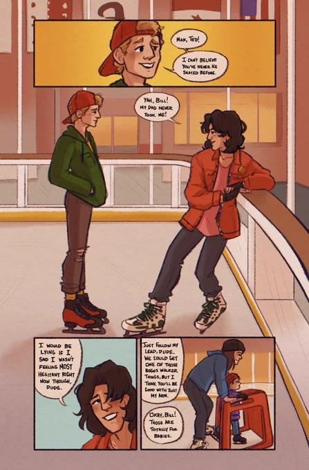 my comic for @bntzine! be careful when you ice skate dude
-
#billandted 