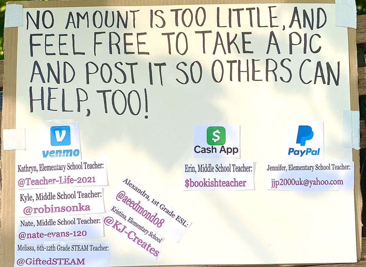 NicholasFerroni's tweet photo. So many people are struggling, and so many teachers are unable to pay their bills, rent, etc. Here are a few educators who can desperately use our help. So, please consider helping these teachers who are barely surviving. #teachersneedourhelp https://t.co/cUhKquHzua
