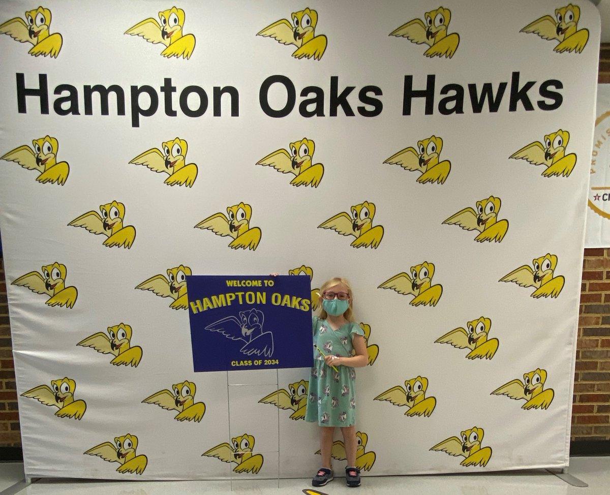 Kindergarten screening testing is underway for the 2021-2022 school year. 
Welcome Sophia to the Hawks Nest 
<a href="/HamptonOaksElem/">HamptonOaksElem</a>!  #SCPSClassof2034StartsHere #SCPSInspireEmpowerExcel