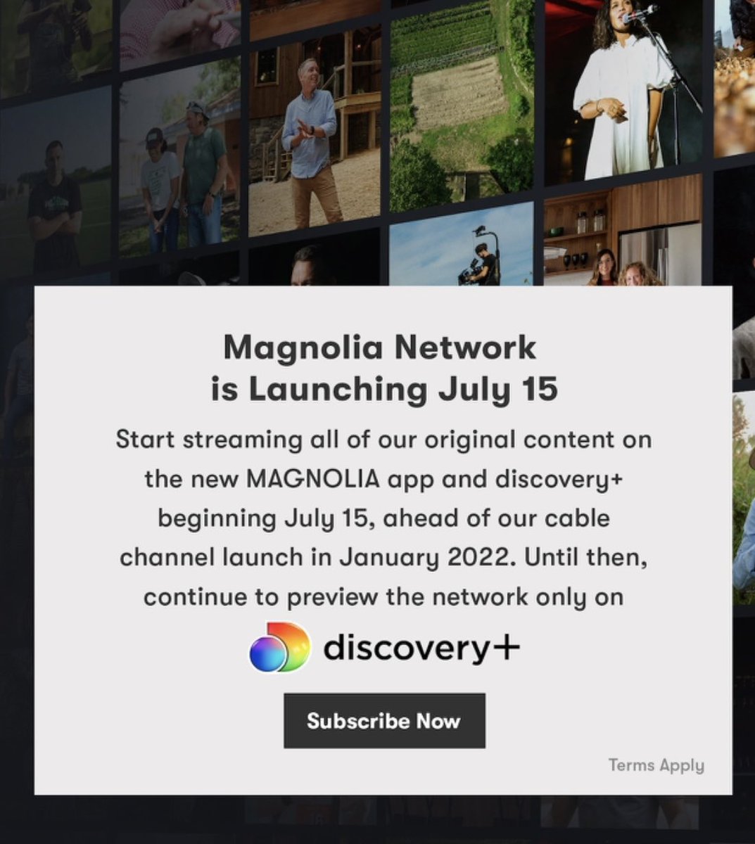 BigTableMedia's tweet image. And…. We’re live! TODAY on the new Magnolia Network, look for our two new series: Restoration Road with Clint Harp and Point of View: A Designer Profile. You can watch both new series on the Discovery+ app.

[📷: @magnolianetwork]

#BigTableMedia #MagnoliaNetwork #DiscoveryPlus