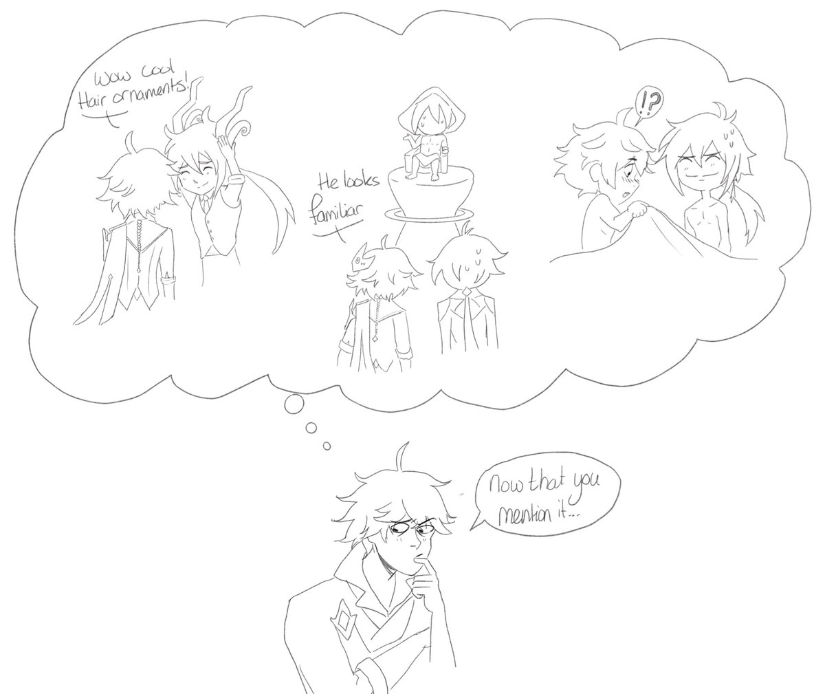 hindsight is 20/20… I totally forgot I finished this comic weeks ago 😂 #ZhongChi #genshinImpact 
