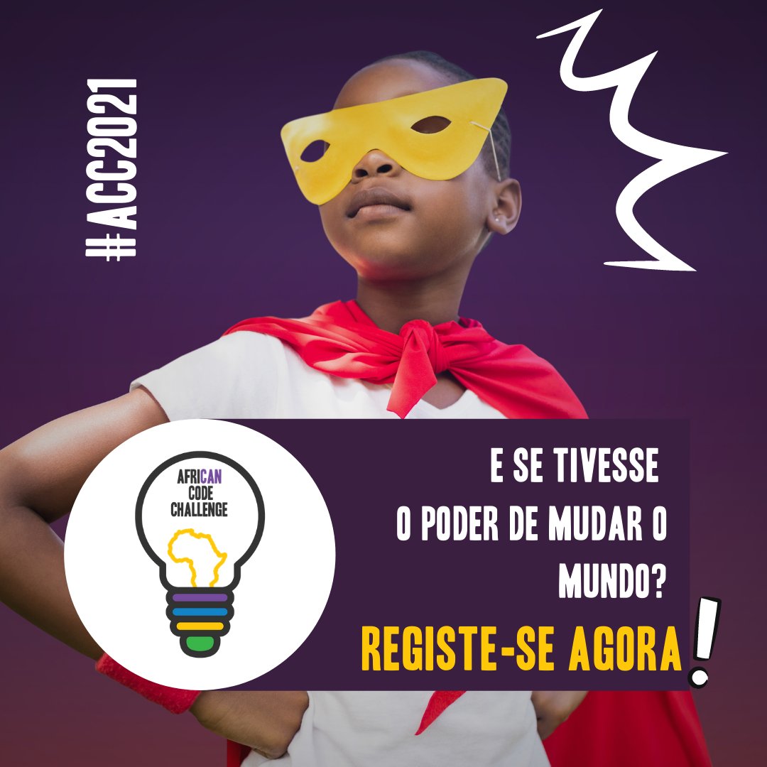 AfricacodeweekM's tweet image. 🚀 O #AfriCanCodeChallenge está a acontecer agora mesmo no nosso continente! 🔥 
Vai representar o seu país nas finais continentais?
bit.ly/36l33va!
Professores, inscrevam os vossos alunos.
#ACWMoz #ACCMoz #WhowantstobeasuperheroeMoz
#ACCInclusiveEducationMoz #Scratch