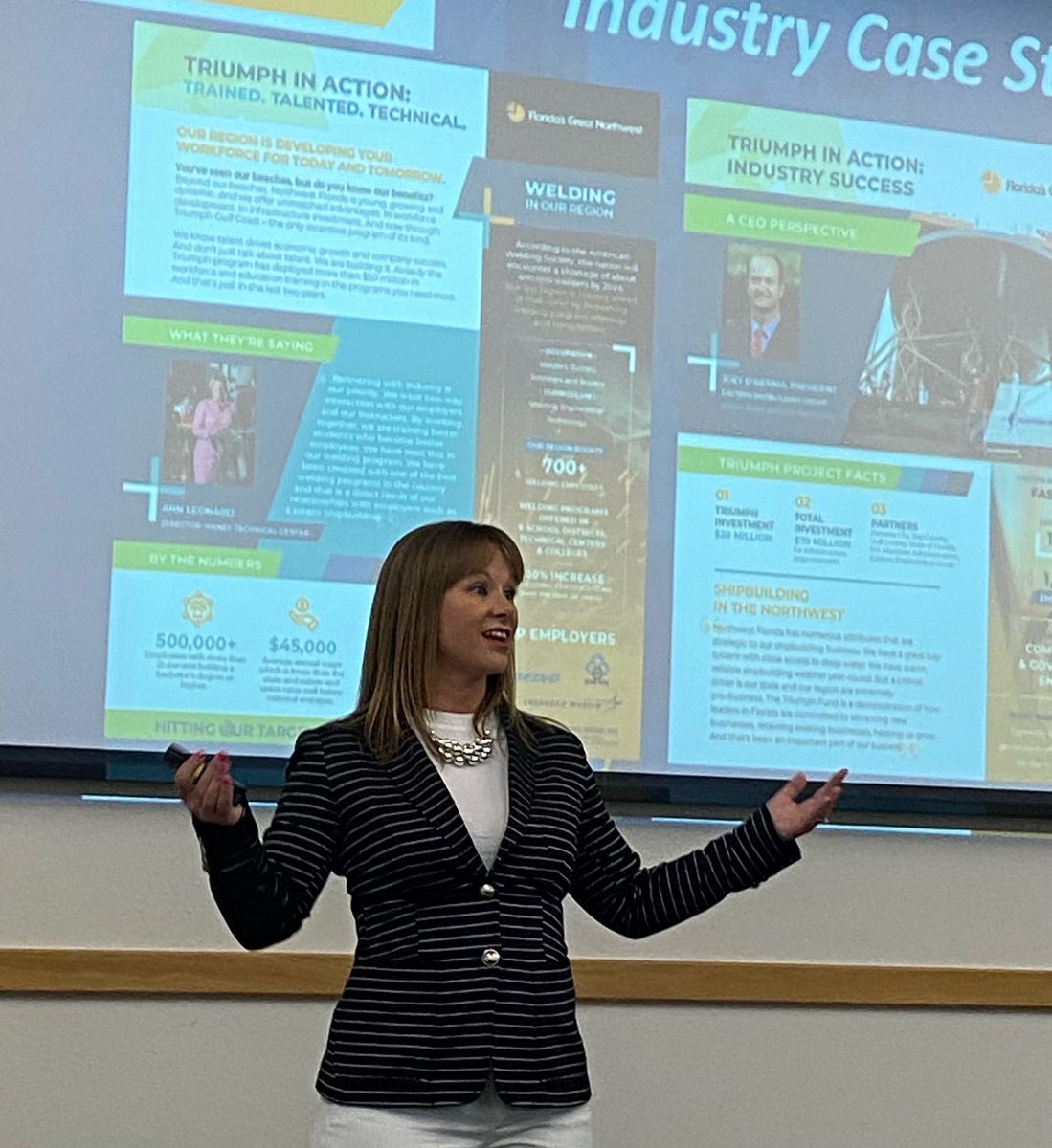 Sharing good news about <a href="/FGNW/">Florida's Great Northwest</a> to the <a href="/OneOkaloosa/">One Okaloosa EDC</a> Business Leadership Council! #NWFLonthemove #BeyondOurBeaches